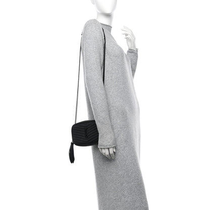 Saint Laurent Grain De Poudre Matelasse Monochrome Monogram Mini Lou Camera Bag Black 2 of 12