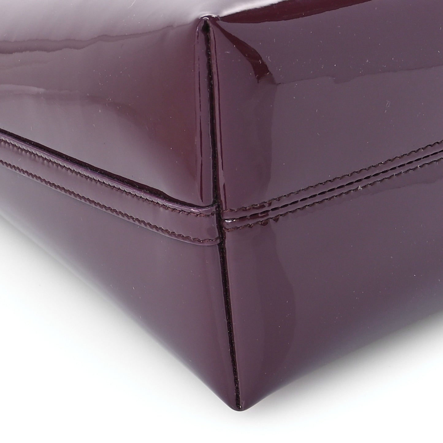 Patent Calfskin Rendez-Vous Hobo Dark Red Wine