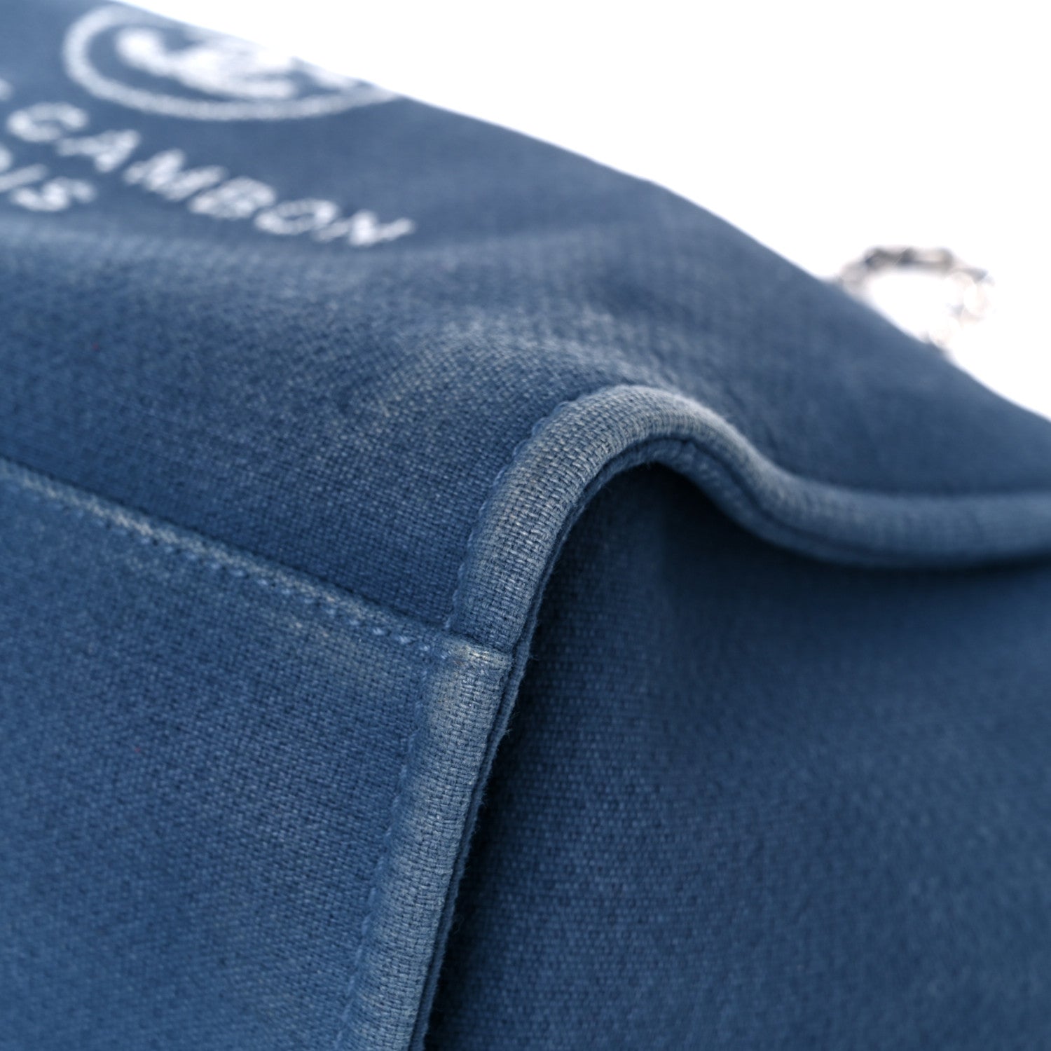 Chanel Canvas Medium Deauville Tote Blue 9 of 27