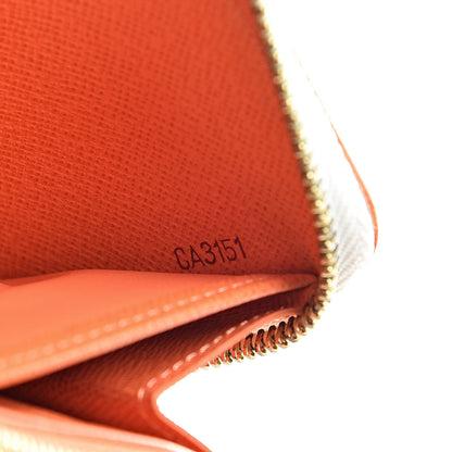 Louis Vuitton Monogram Multicolor Zippy Wallet White Orange 7 of 13