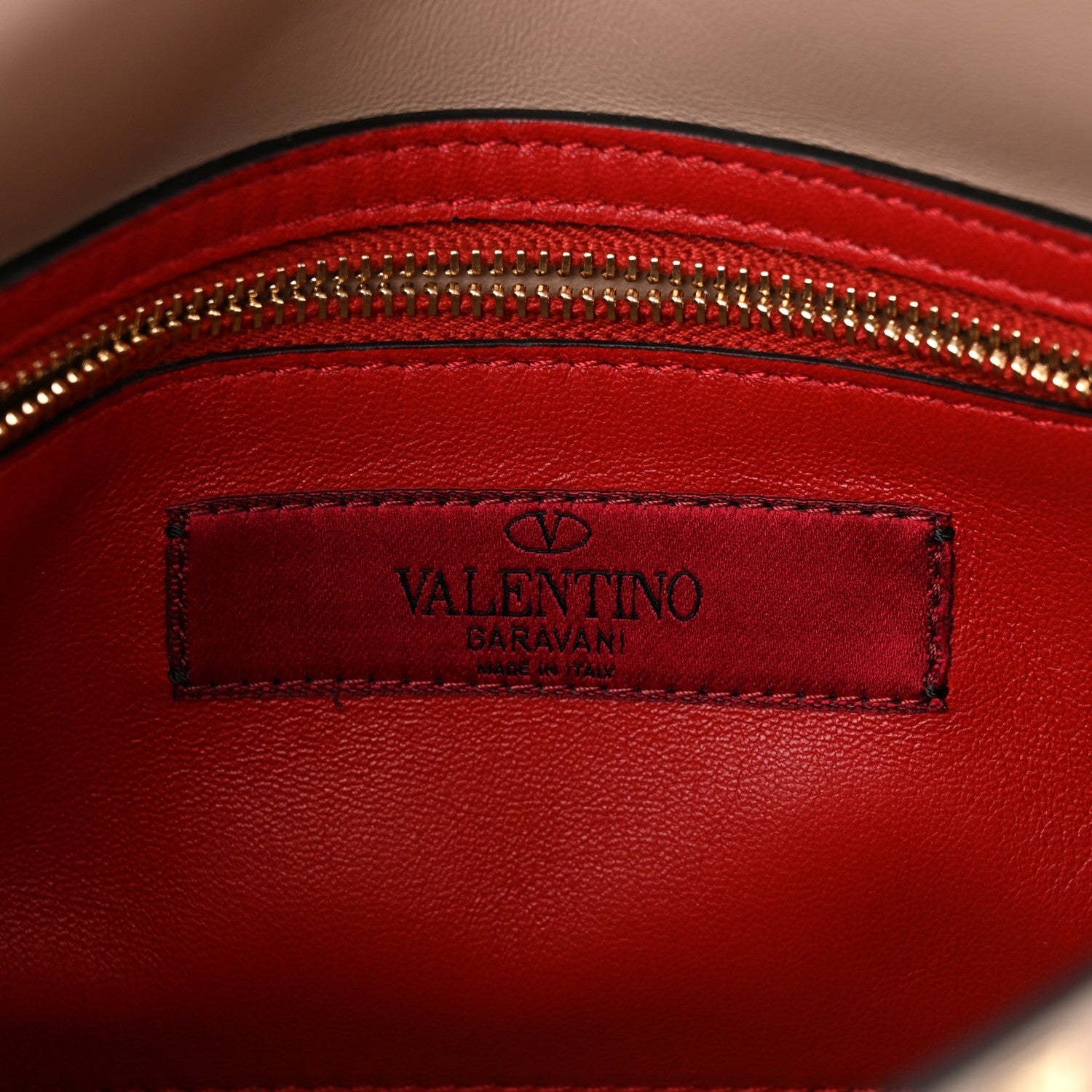 Valentino Garavani Lambskin Medium Rockstud Spike Shoulder Bag Poudre 6 of 9
