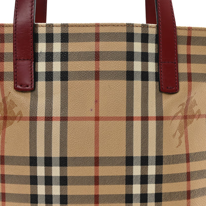 Burberry Haymarket Check Medium Tote Red 8 of 10