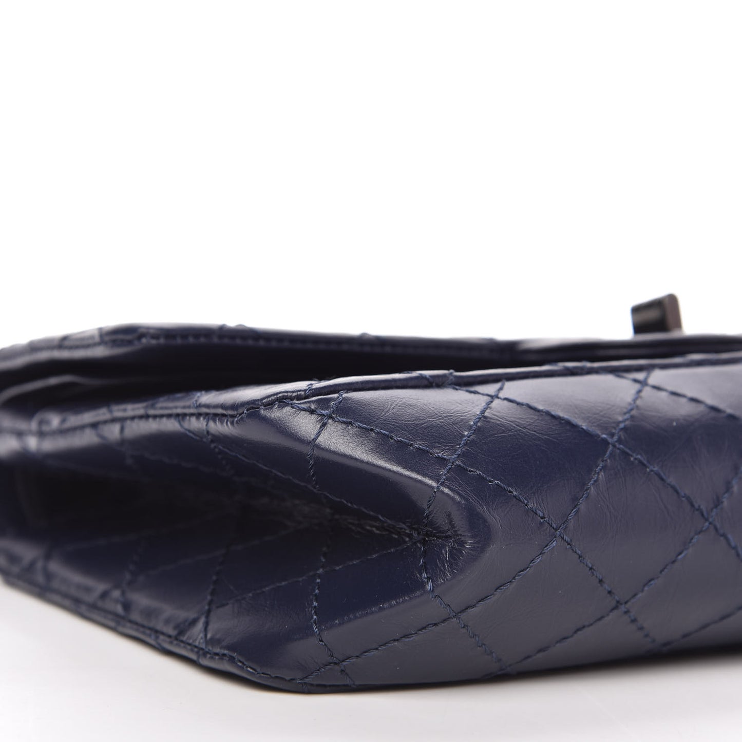 Aged Calfskin Quilted 2.55 Reissue 225 Flap Navy