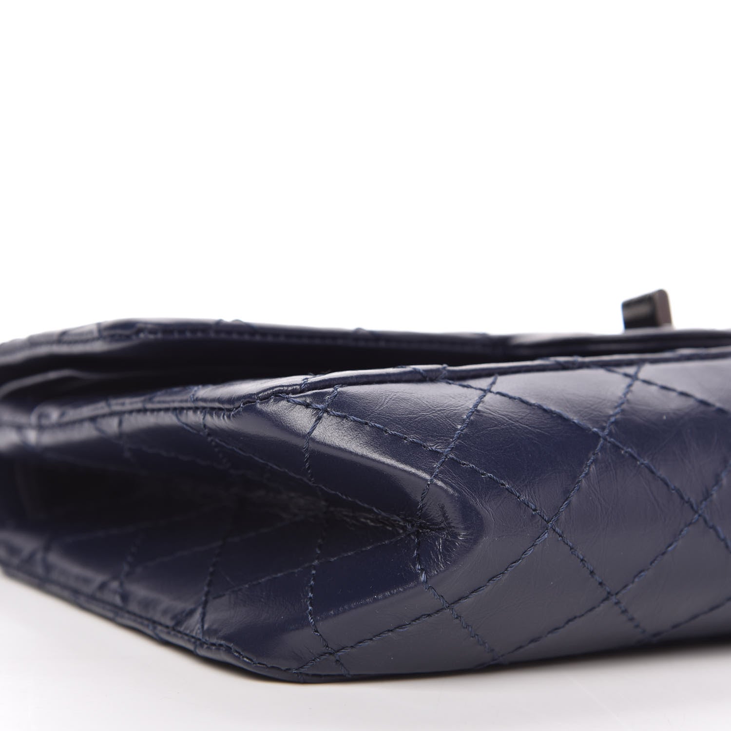 Chanel Aged Calfskin Quilted 2.55 Reissue 225 Flap Navy 6 of 11