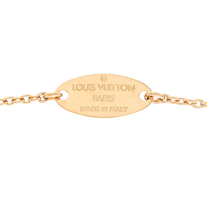 Louis Vuitton Metal Louisette Necklace Gold 4 of 5