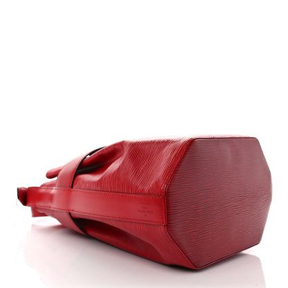 Louis Vuitton Epi Sac D'Epaule Castillan Red 4 of 11