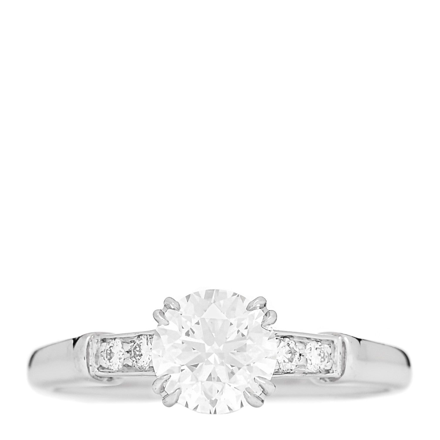 Harry Winston Platinum Diamond .80ct Tryst Engagement Ring 49 5 1 of 6
