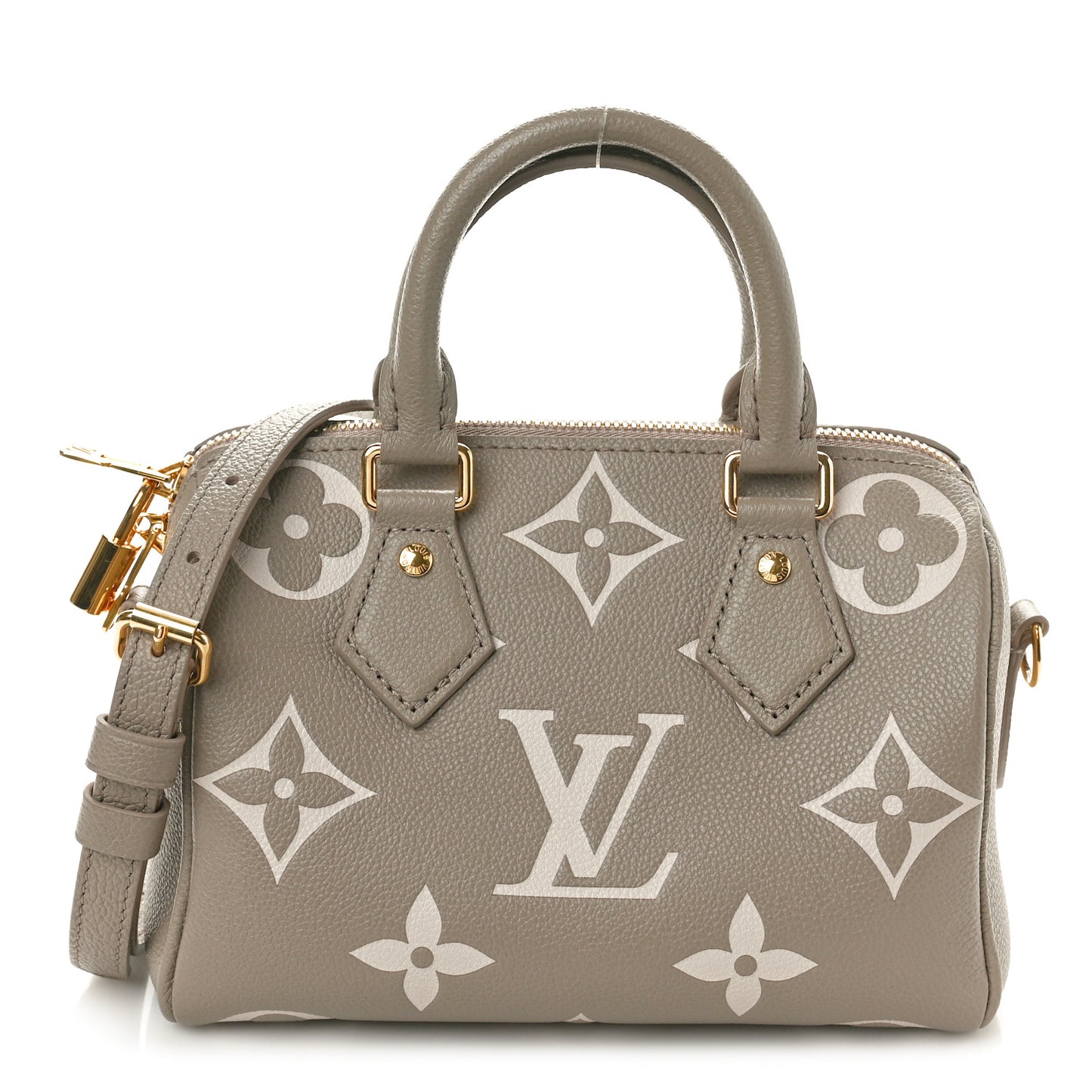 Empreinte Monogram Giant Speedy Bandouliere 20 Creme Beige