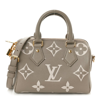 Louis Vuitton Empreinte Monogram Giant Speedy Bandouliere 20 Creme Beige 1 of 10