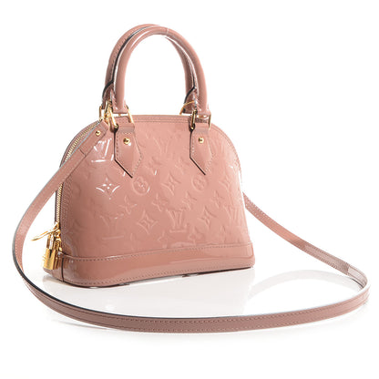 Louis Vuitton Vernis Alma BB Rose Velours 3 of 7