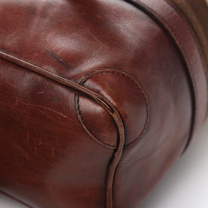 Gucci Calfskin Vintage Web Boston Brown 10 of 12
