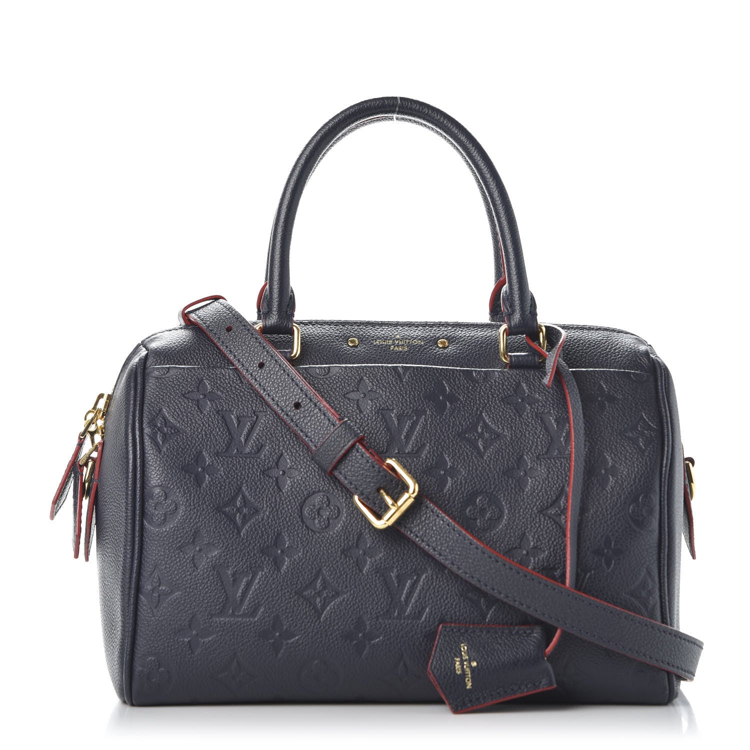 Louis Vuitton Empreinte Speedy Bandouliere 25 NM Marine Rouge 1 of 10