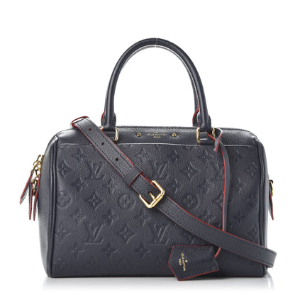 Louis Vuitton Empreinte Speedy Bandouliere 25 NM Marine Rouge 1 of 10