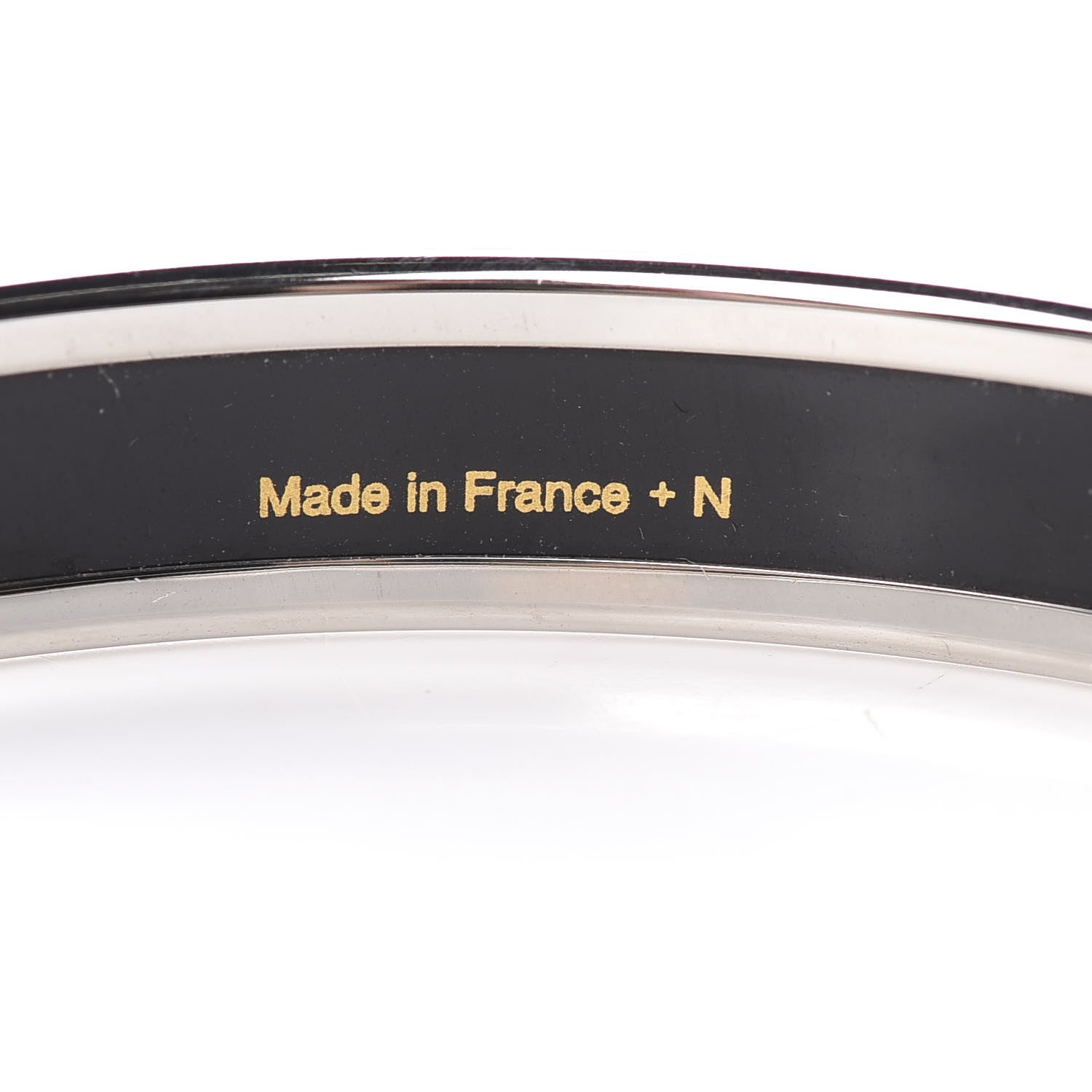 Hermes Enamel Printed Narrow Buckle Bracelet 65 5 of 7