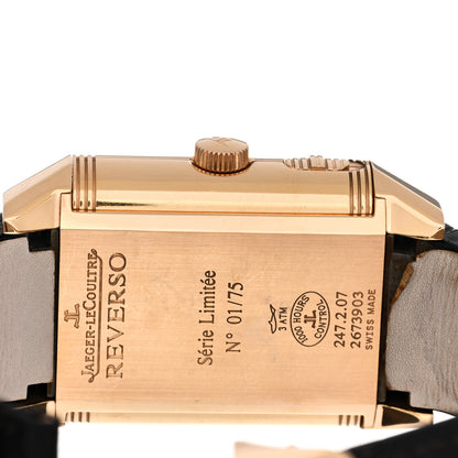 Jaeger-LeCoultre 18K Rose Gold Alligator Reverso Gyrotroubillon Manual Winding Watch 247.2.07 5 of 6