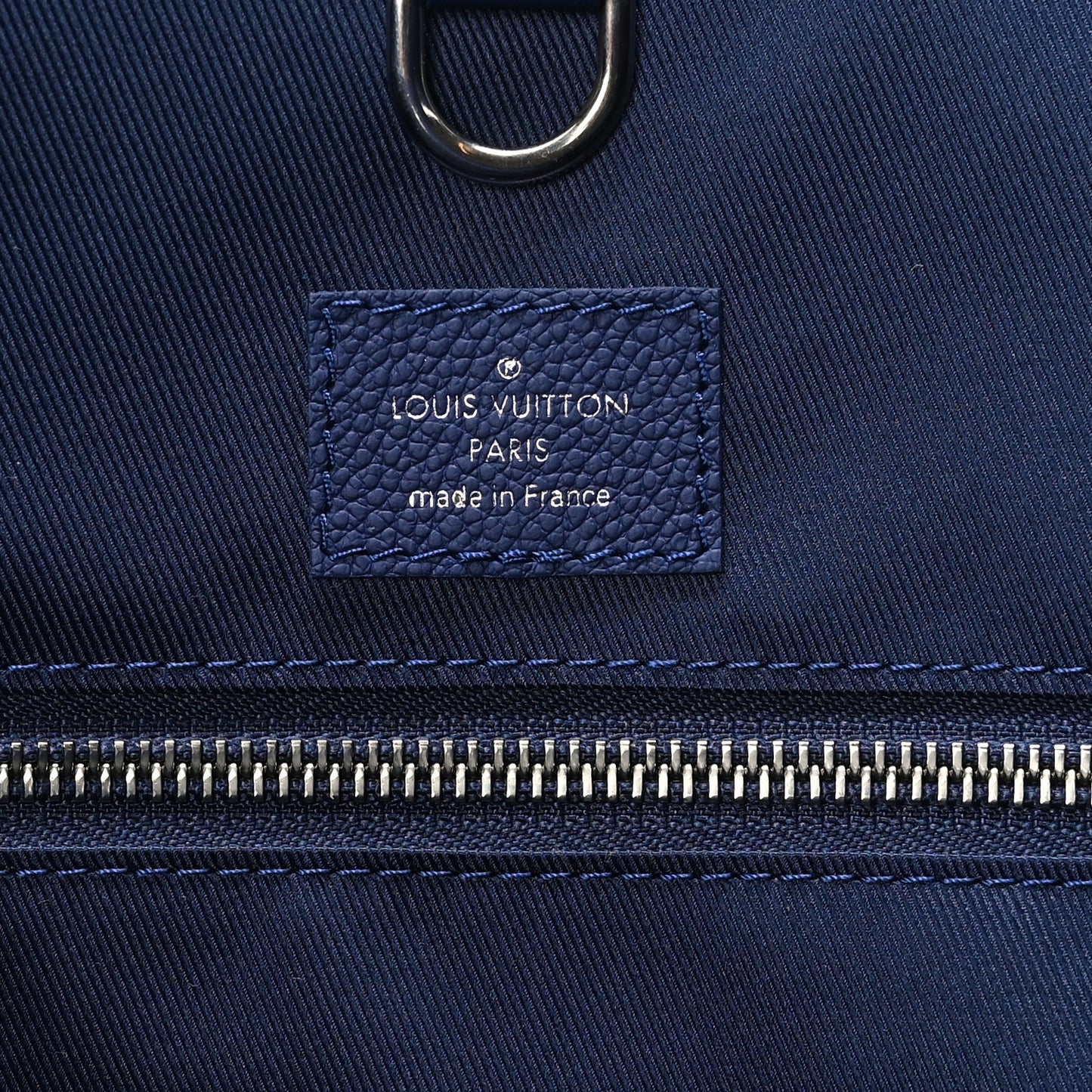 Cowhide Monogram Bandana Journey Tote Blue White