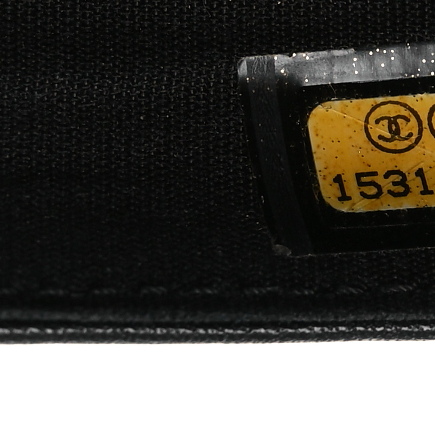 Patent Quilted Brilliant Zipped Pocket Wallet Black