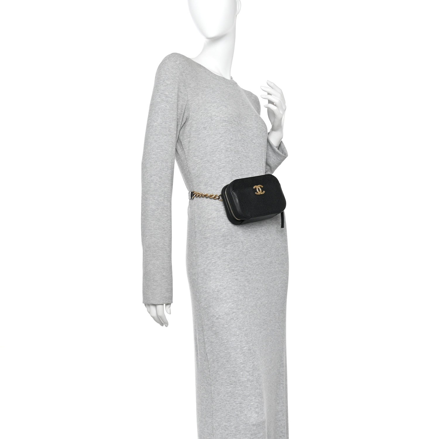 Chanel Caviar Quilted Waist Bag Black 2 of 10