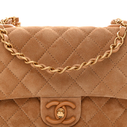 Chanel Suede Quilted Mini Flap Dark Beige 8 of 11