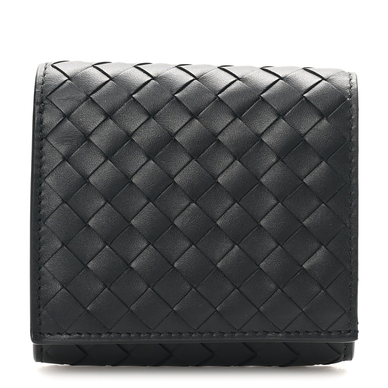 Bottega Veneta Nappa Intrecciato Bi-Fold Wallet Black 1 of 8