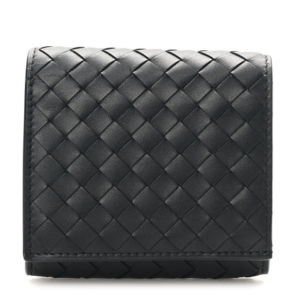 Bottega Veneta Nappa Intrecciato Bi-Fold Wallet Black 1 of 8