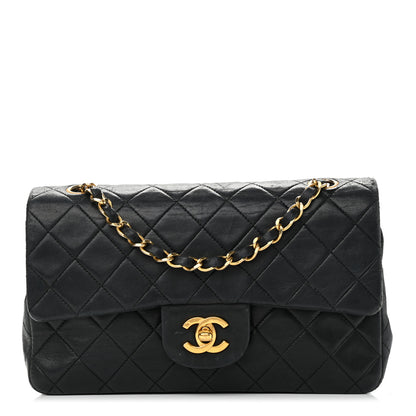 Chanel Lambskin Quilted Small Double Flap Black 1 of 15