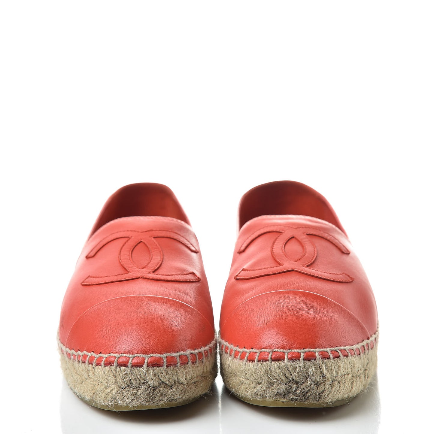 Lambskin CC Espadrilles 40 Red