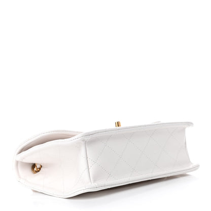 Chanel Caviar Quilted Medium Sweet Classic Flap White 3 of 4