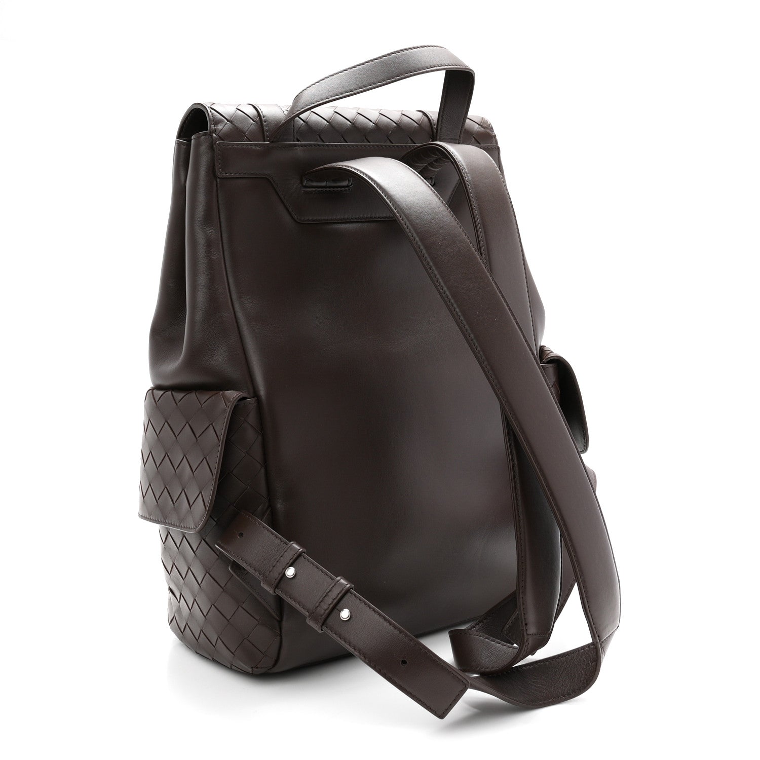 Bottega Veneta Calfskin Intrecciato Back To School Backpack Old Wood 3 of 10