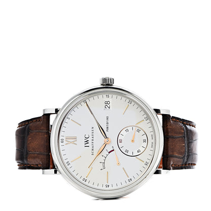 IWC Stainless Steel 18K Rose Gold Alligator 45mm Portofino Manual Winding Watch IW510103 3 of 9