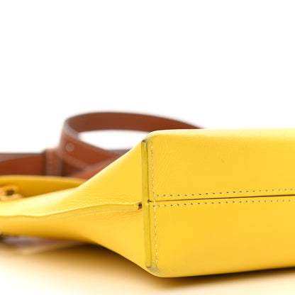 Loewe Calfskin Poppy Print Crossbody Bag Yellow 12 of 13