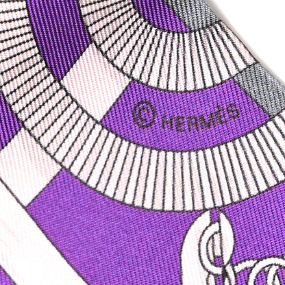 Hermes Silk Eperon d'Or Twilly 4 of 6