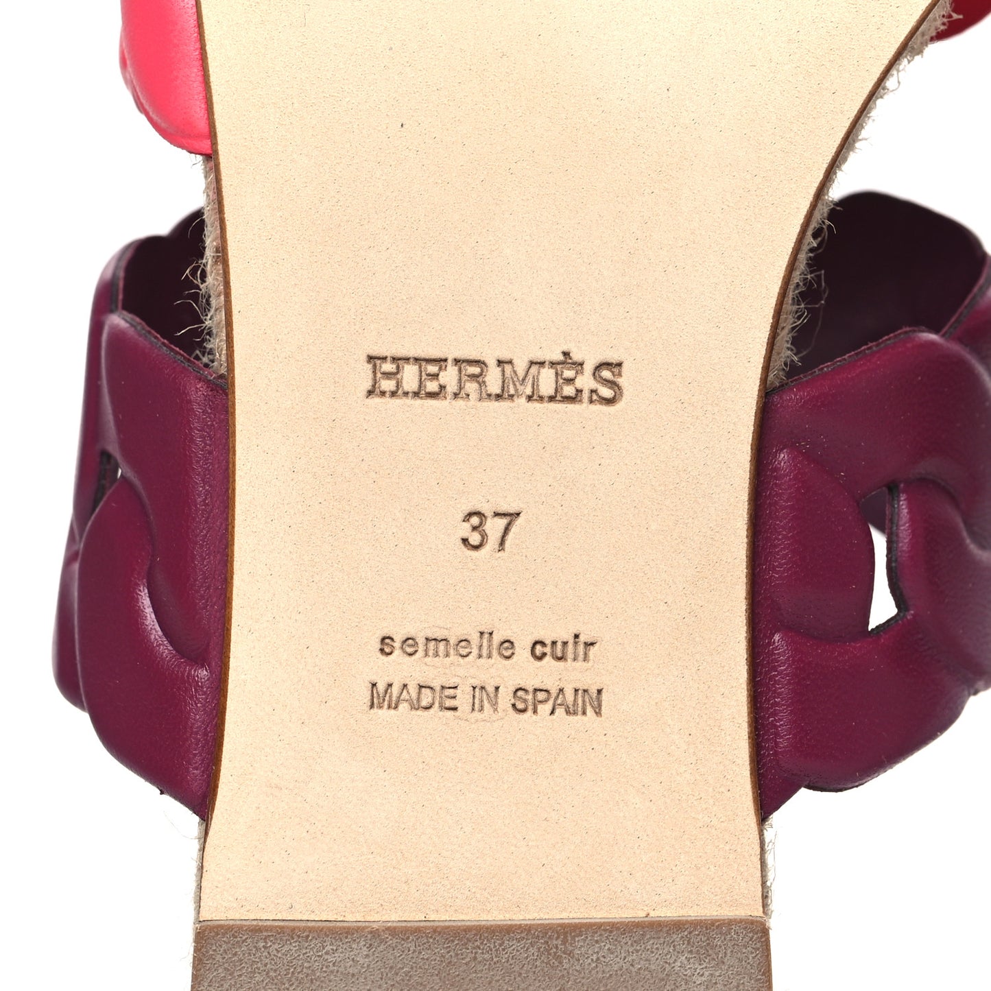 Nappa Gwen Espadrille Sandals 37 Multicolored Violet Lilas