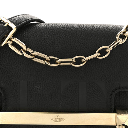 Valentino Garavani Grainy Calfskin Medium VLTN Uptown Shoulder Bag Black 7 of 12