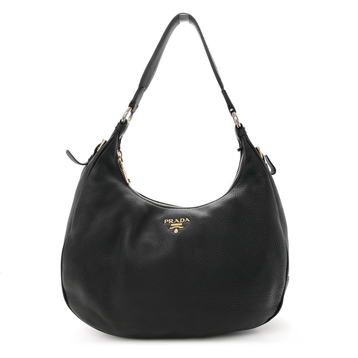 Prada Vitello Daino Hobo Black 1 of 11