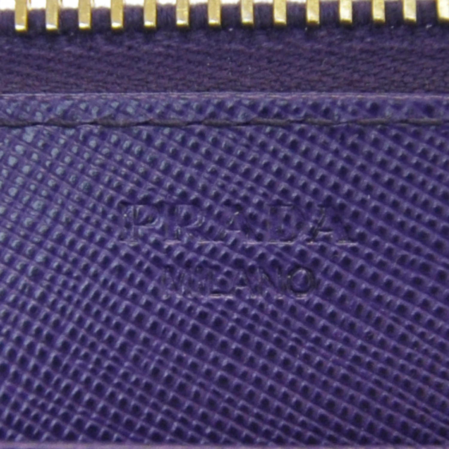 Prada Saffiano Zip Around Wallet Viola 6 of 7