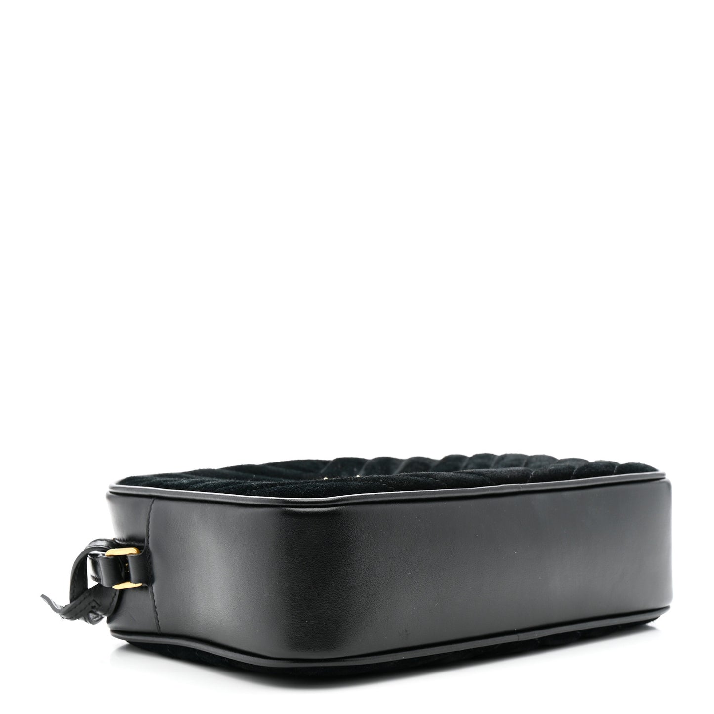 Suede Calfskin Monogram Lou Camera Bag Black