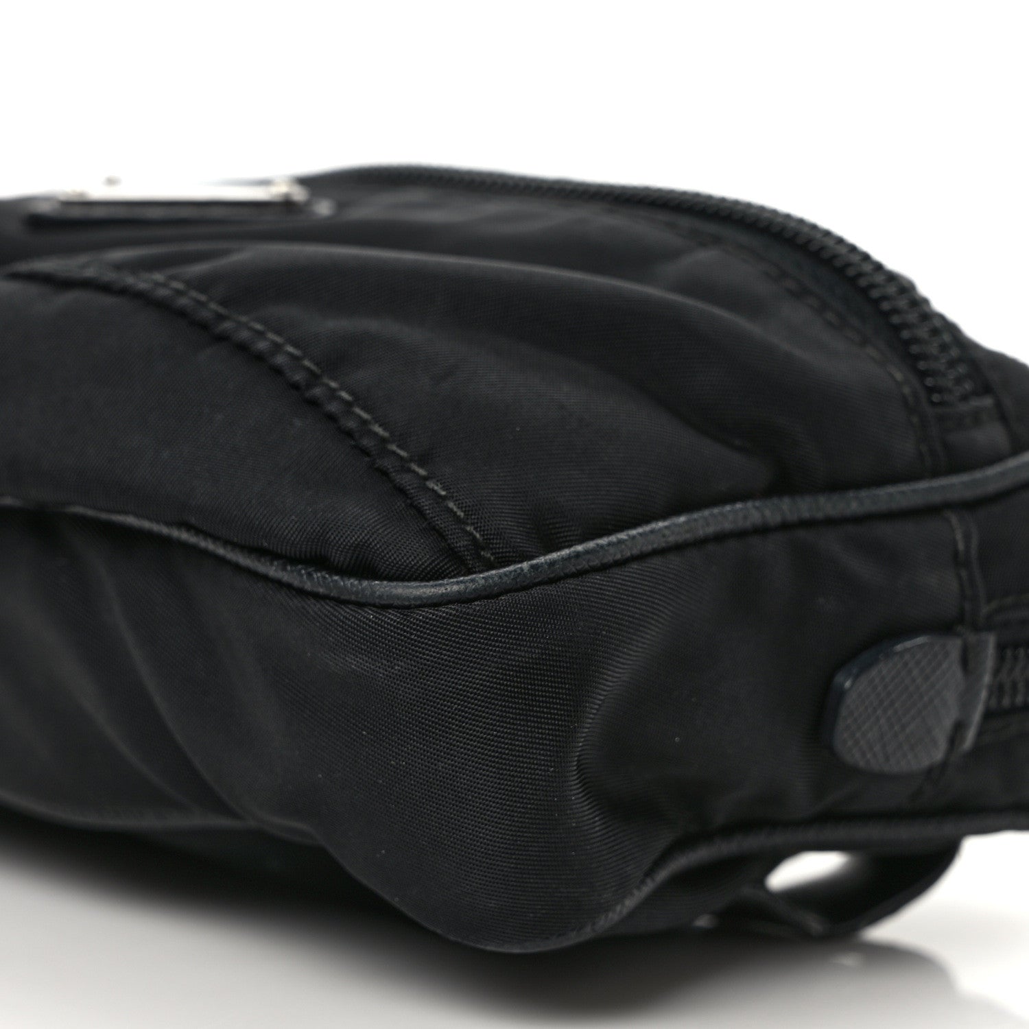 Prada Tessuto Nylon Saffiano Belt Bag Black 8 of 13