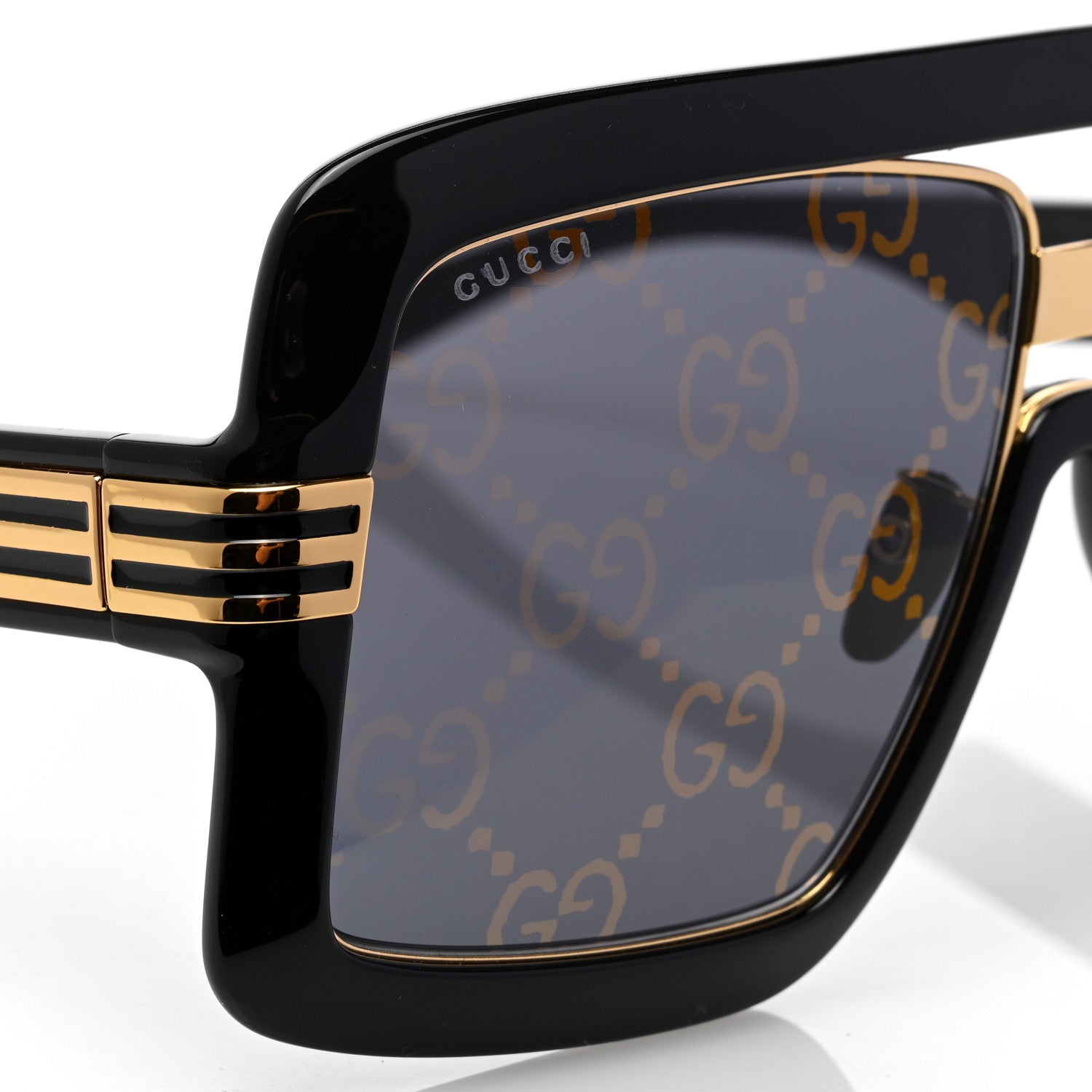 Gucci Acetate Shield GG0900S Sunglasses Black 8 of 9