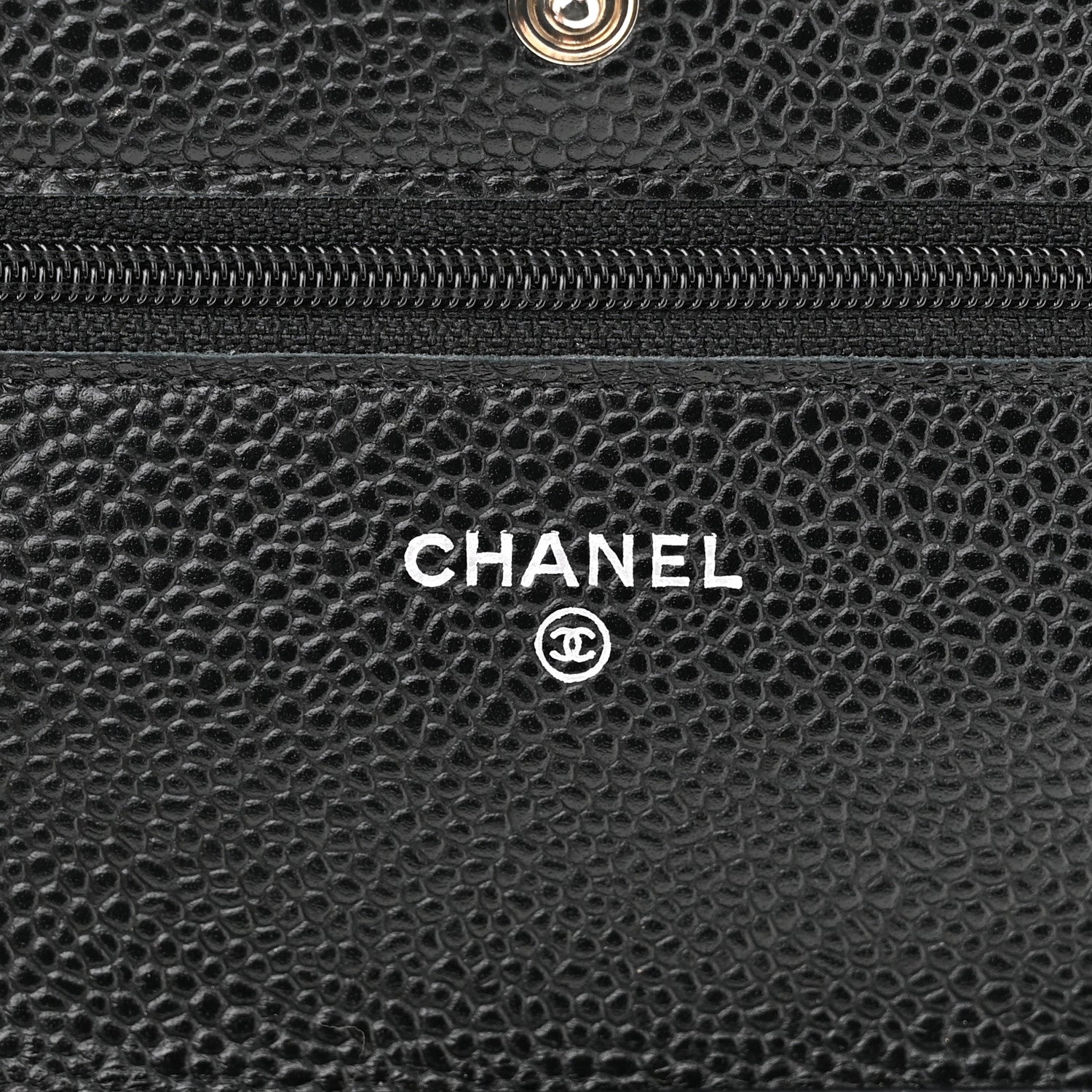 Chanel Caviar Quilted Wallet On Chain WOC Black 6 of 12