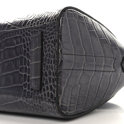Givenchy Calfskin Crocodile Embossed Mini Antigona Storm Grey 10 of 10