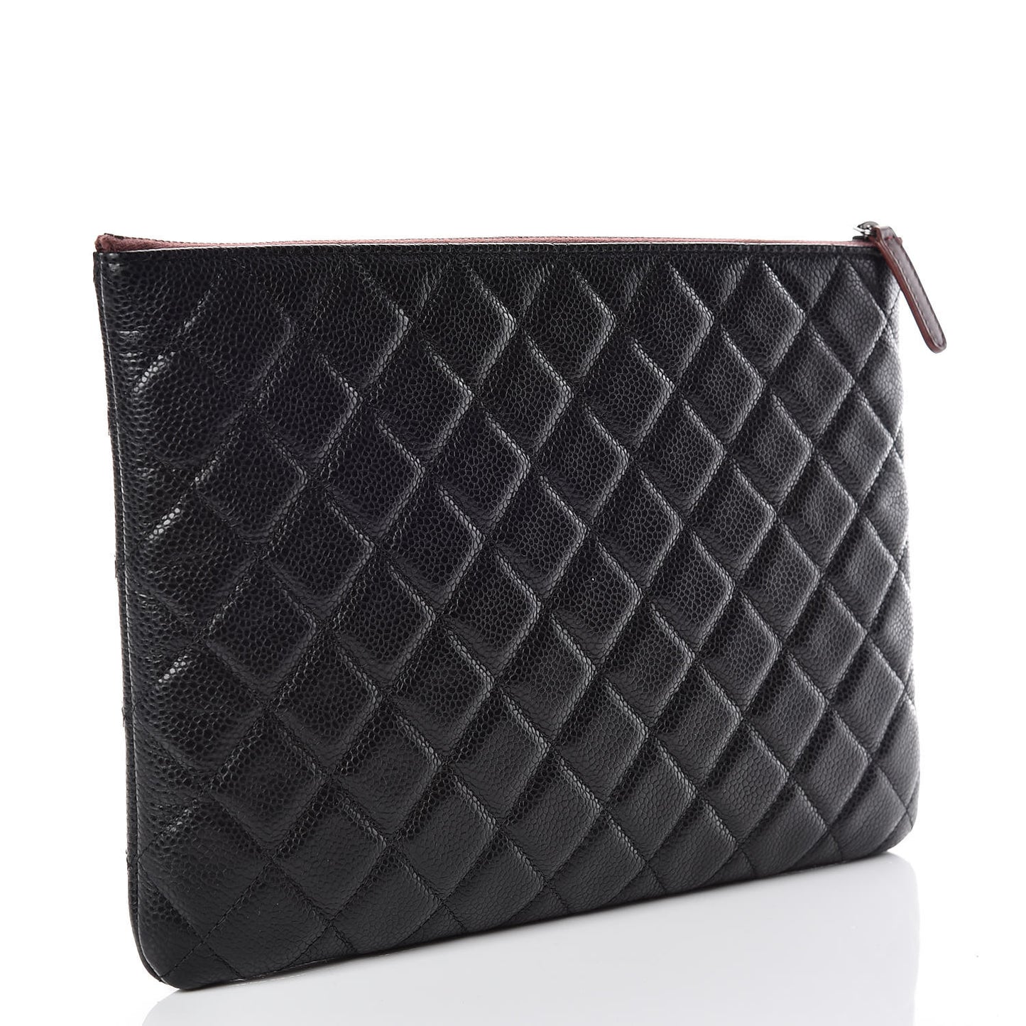 Caviar Quilted Medium Cosmetic Case Black