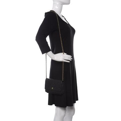 Chanel Caviar Quilted Wallet On Chain WOC Black 2 of 14