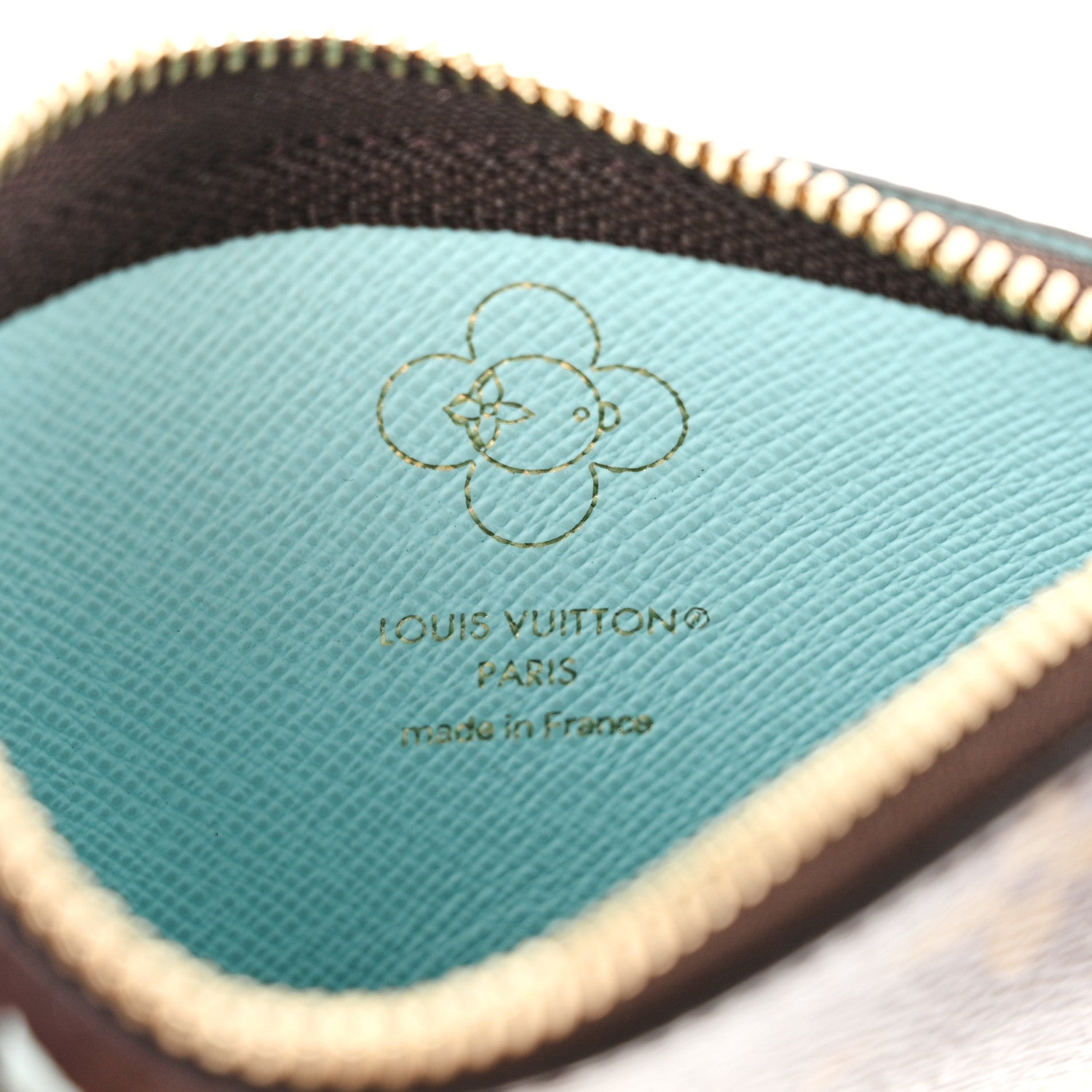 Louis Vuitton Monogram 2025 Christmas Animation Key Pouch Azur