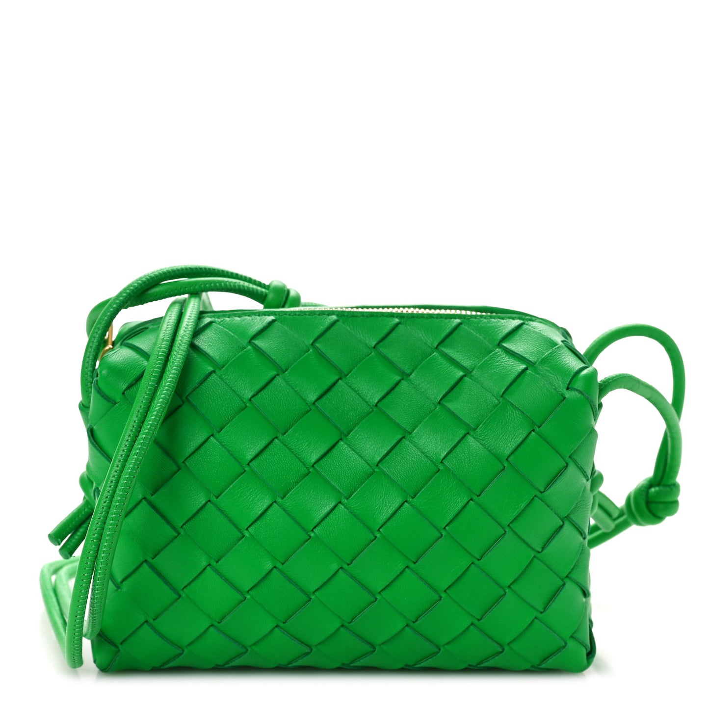 Nappa Intrecciato Mini Loop Camera Bag Parakeet