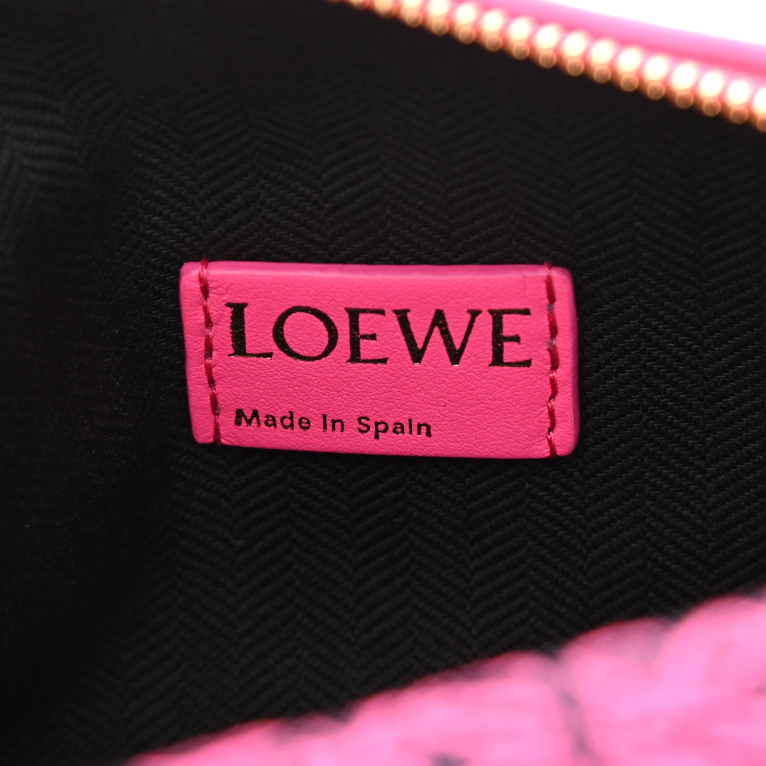 Loewe Jacquard Anagram Calfskin Small Cubi Bag Pink 6 of 10