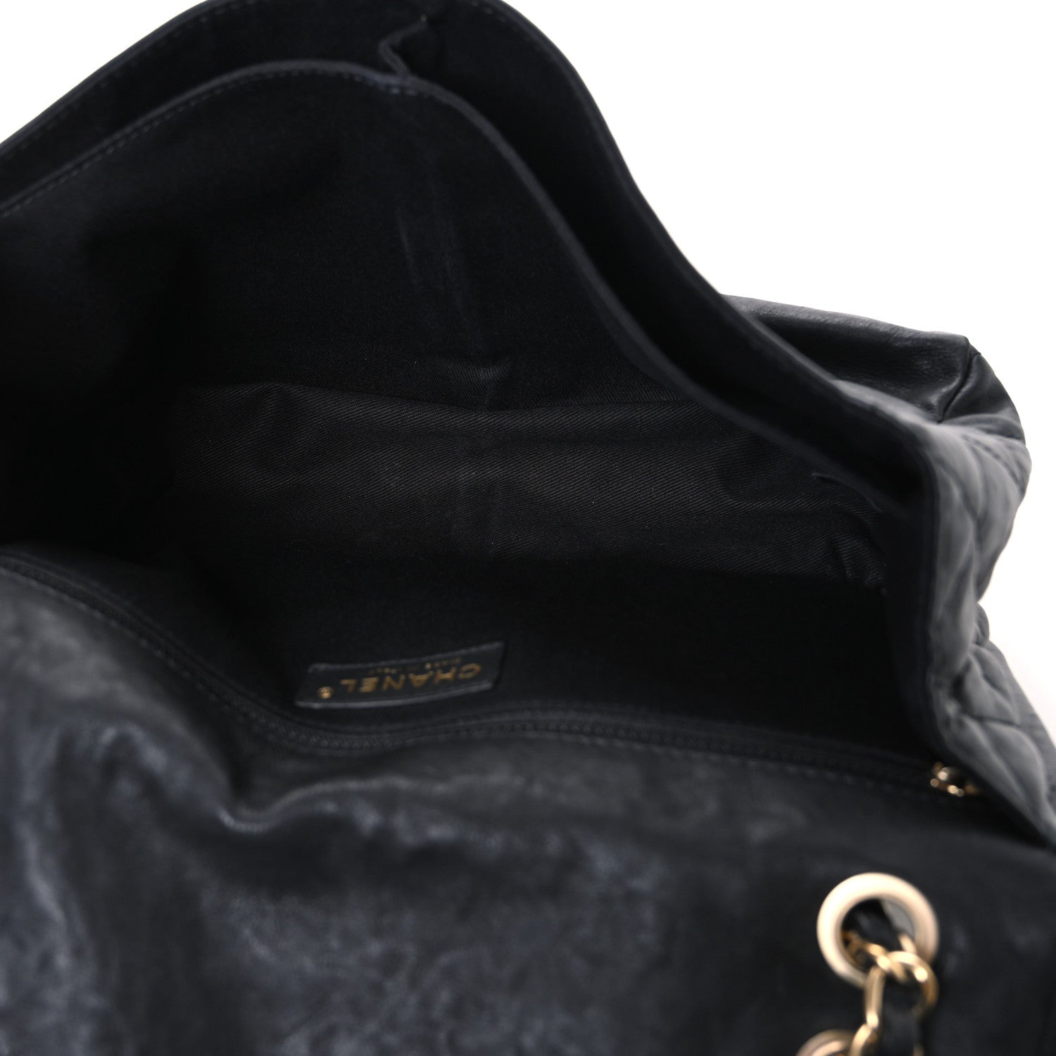 Chanel Aged Calfskin Quilted 2.55 Reissue Chain Flap Black 5 of 10