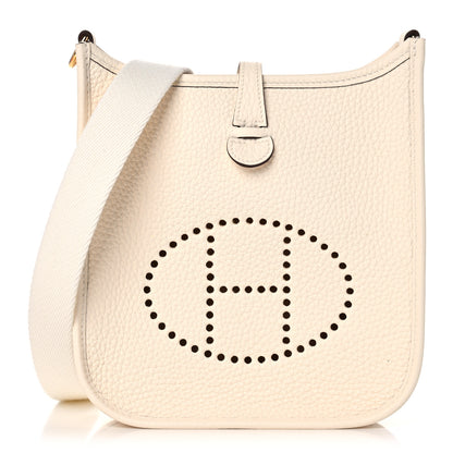 Hermes Taurillon Clemence Amazone Evelyne TPM Nata Craie 1 of 11
