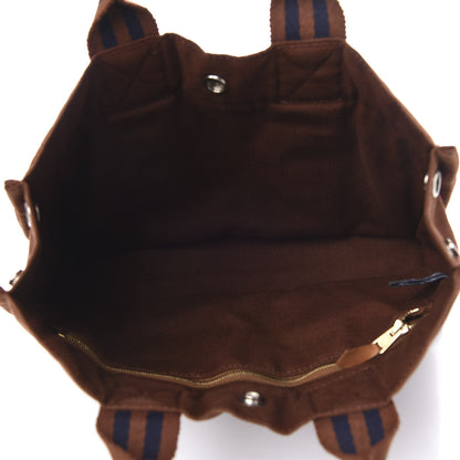 Hermes Canvas Tout Fourre PM Brown 5 of 9