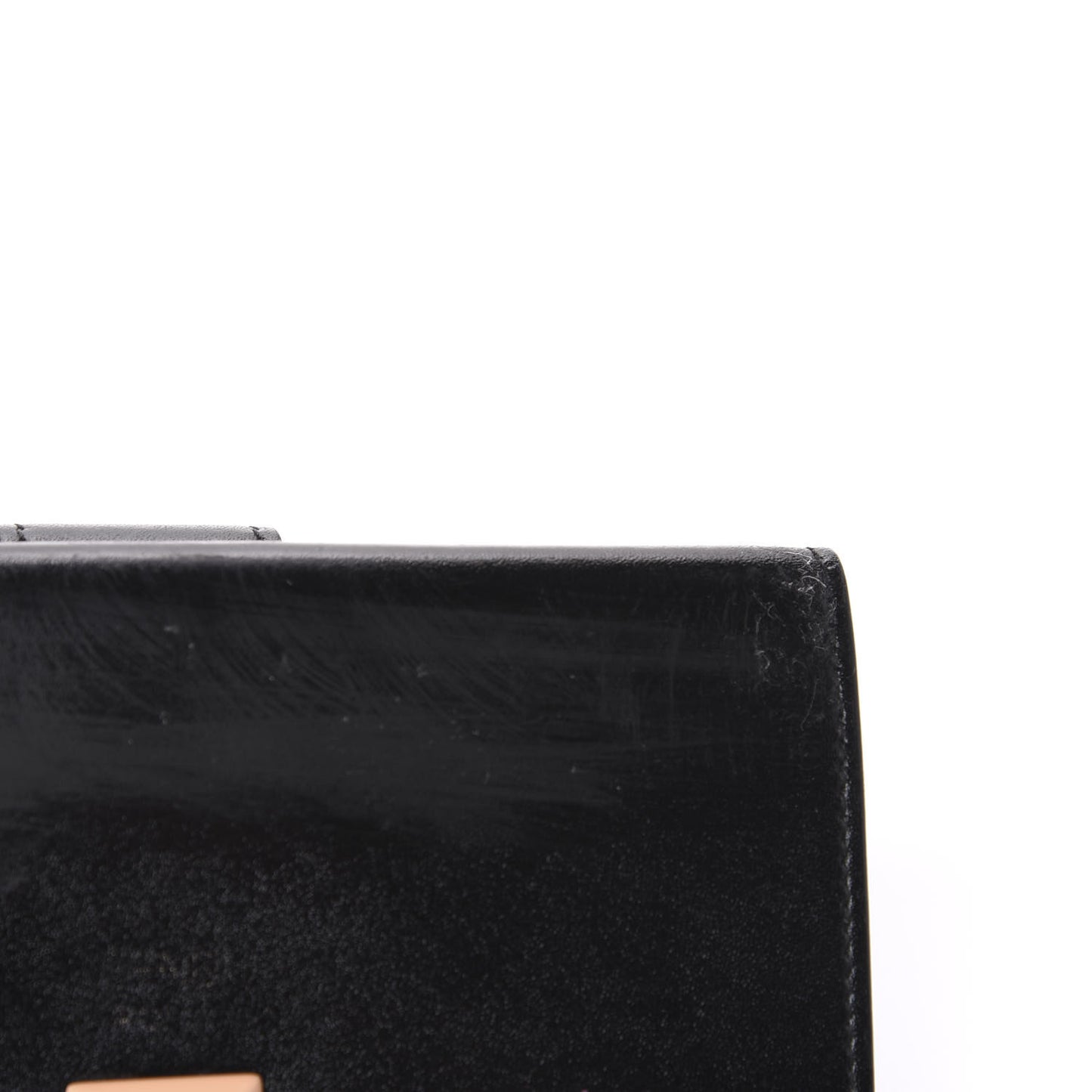 Vitello Studded French Wallet Black